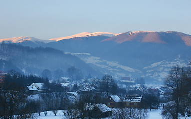 Image showing village in the Carpathian Mountains