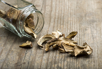 Image showing Dried porcini Mushrooms