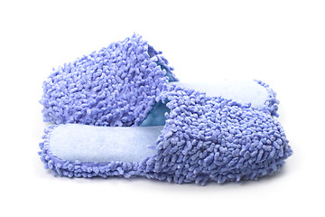 Image showing blue slippers