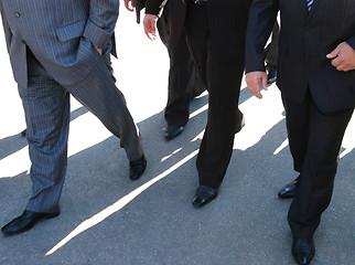 Image showing business people going