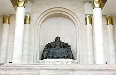 Image showing statue of Genghis Khan