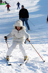 Image showing ski learning