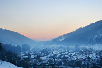 Image showing village in the Carpathian Mountains