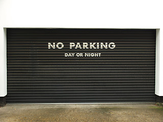 Image showing No parking sign