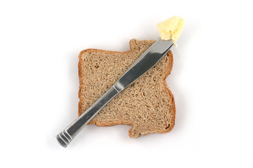 Image showing Butter and bread