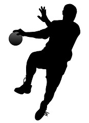 Image showing Handball player