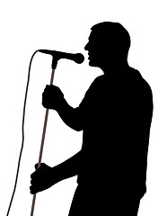 Image showing Male singer