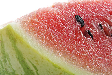 Image showing Watermelon slice closeup