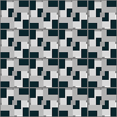 Image showing Seamless 3d squares pattern