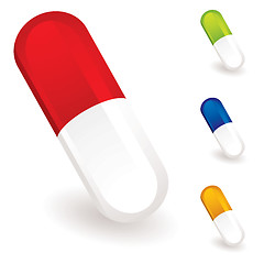 Image showing medical pills collection