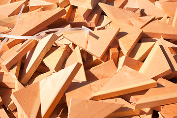 Image showing Pile of Building Lumber Scraps