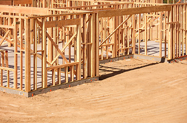 Image showing New Home Construction Framing