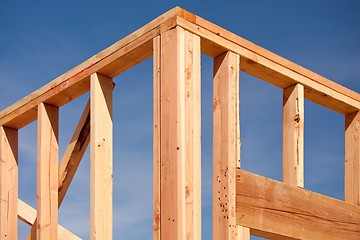 Image showing New Home Construction Framing
