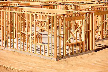 Image showing New Home Construction Framing