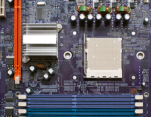 Image showing Close-up of mainboard