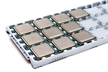 Image showing Processors on a substrate