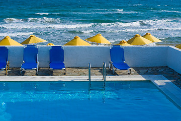 Image showing Pool next to the sea