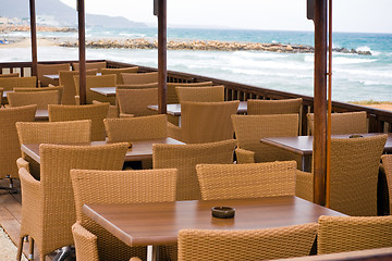 Image showing Seaside cafe 