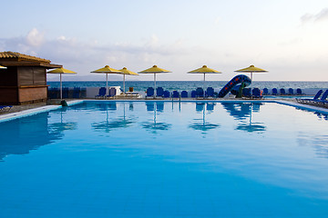 Image showing Swimming pool at the hotel