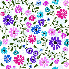 Image showing Seamless floral pattern