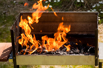 Image showing Burning charcoal