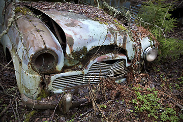 Image showing Car left in the nature