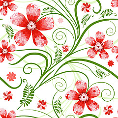 Image showing Seamless floral pattern