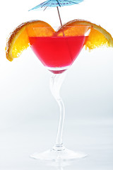 Image showing Red tropical cocktail