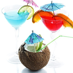 Image showing Tropical cocktails