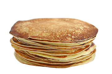 Image showing Big stack of pancakes