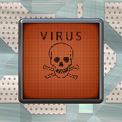 Image showing virus warning