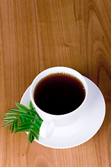 Image showing cup of black tea