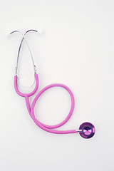 Image showing pink and blue stethoscopes