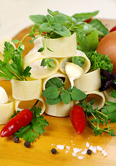 Image showing Pasta Ingredients