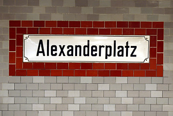 Image showing U-bahn sign