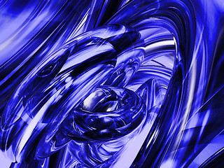 Image showing Blue abstract background