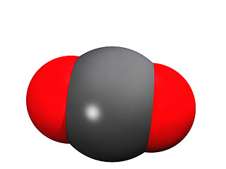 Image showing Carbon dioxide molecule