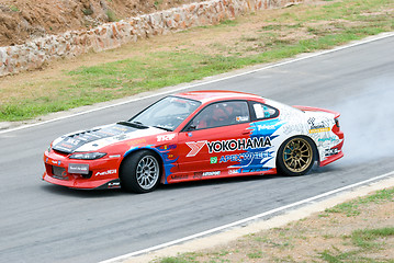 Image showing Drifting competition in Thailand