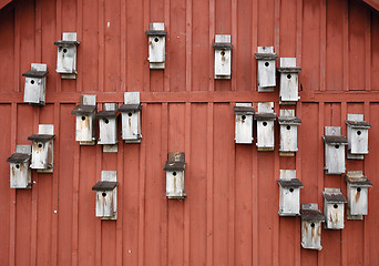 Image showing Swedish nesting boxes