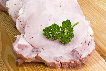 Image showing Cooked loin ribs
