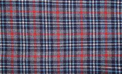 Image showing fabric print with color grid