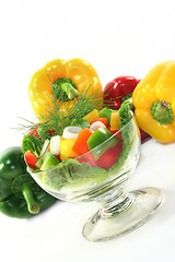 Image showing Bell pepper salad