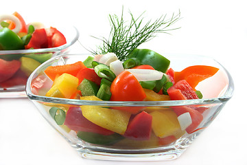 Image showing Bell pepper salad