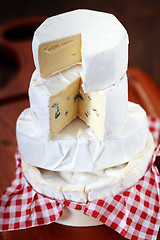 Image showing stack of cheese