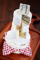 Image showing stack of cheese