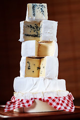 Image showing stack of cheese