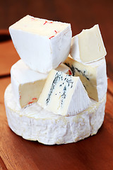 Image showing stack of cheese