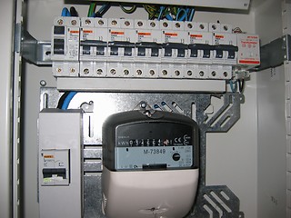 Image showing Inside a fusebox