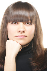 Image showing Confident brunette woman