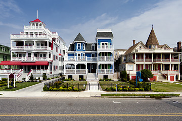 Image showing Colorful Victorian style houses